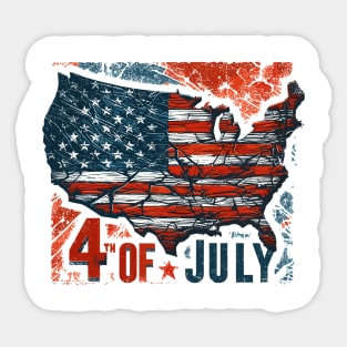 4th Of July Sticker